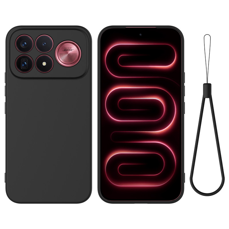 Coque Poco F9 Pro Silicone à Lanière