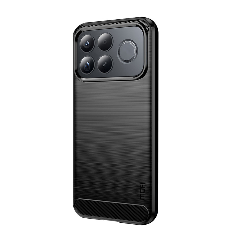 Coque Poco F9 Pro Fibre Carbone Brossée MOFI