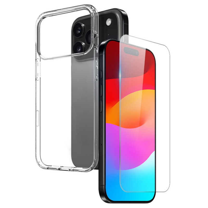 Coque iPhone 18 Pro Transparente avec Protecteur Écran