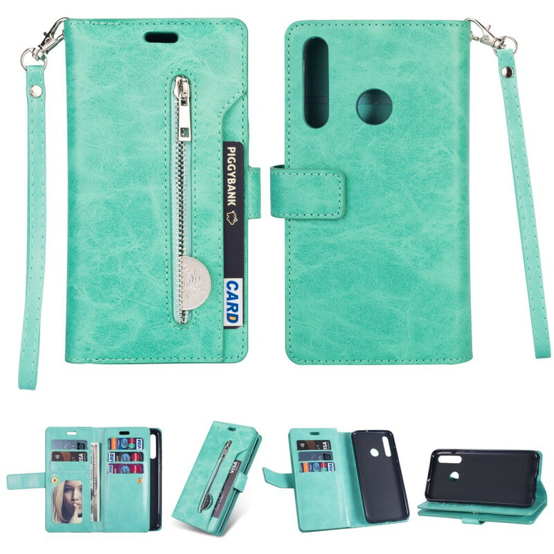 Housse Huawei P Smart Plus 2019 Porte-Monnaie avec Lanière Housse Huawei P Smart Plus 2019 Porte-Monnaie avec Lanière