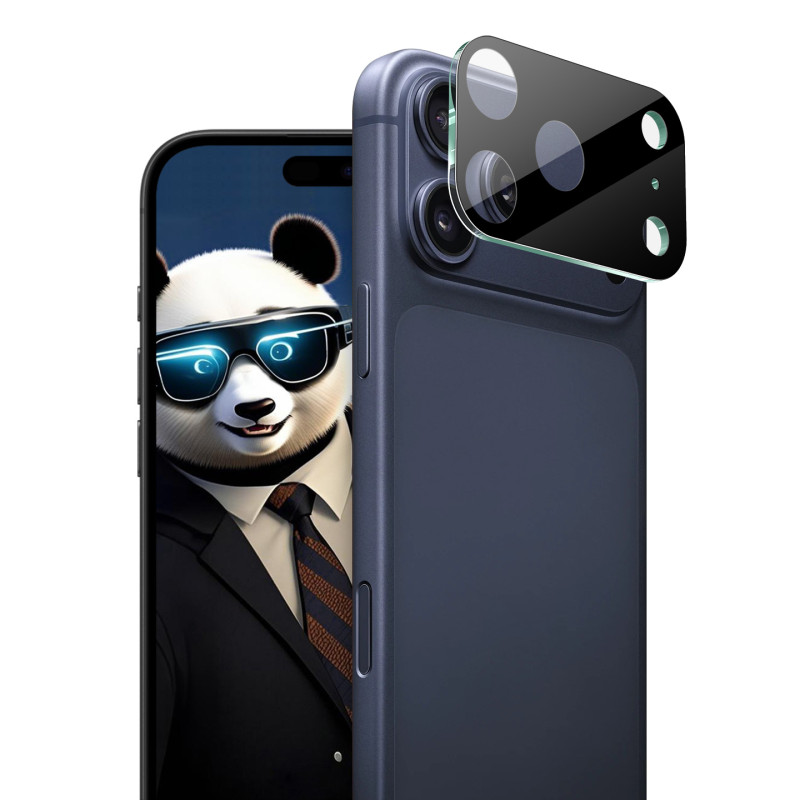 Lentille de Protection en Verre Trempé pour iPhone 18 Pro (version noire)
