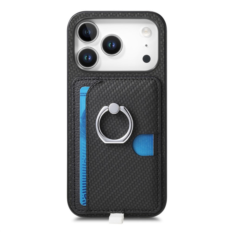 Coque iPhone 18 Pro Max / 17 Pro Max Magnétique Porte-Cartes Amovible avec Anneau