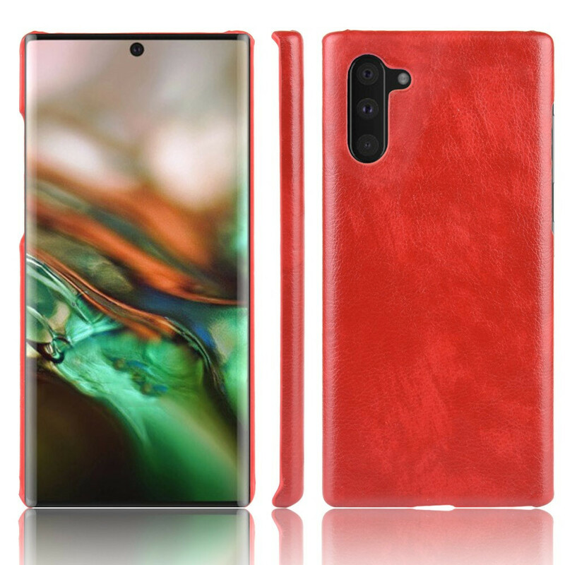 Coque Samsung Galaxy Note 10 Effet Cuir Litchi Coque Samsung Galaxy Note 10 Effet Cuir Litchi