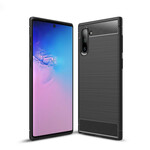 Coque Samsung Galaxy Note 10 Fibre Carbone Brossée Coque Samsung Galaxy Note 10 Fibre Carbone Brossée