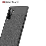 Coque Samsung Galaxy Note 10 Effet Cuir Litchi Double Line Coque Samsung Galaxy Note 10 Effet Cuir Litchi Double Line