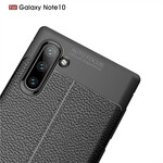 Coque Samsung Galaxy Note 10 Effet Cuir Litchi Double Line Coque Samsung Galaxy Note 10 Effet Cuir Litchi Double Line
