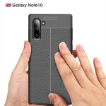 Coque Samsung Galaxy Note 10 Effet Cuir Litchi Double Line Coque Samsung Galaxy Note 10 Effet Cuir Litchi Double Line
