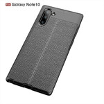 Coque Samsung Galaxy Note 10 Effet Cuir Litchi Double Line Coque Samsung Galaxy Note 10 Effet Cuir Litchi Double Line