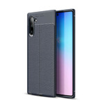 Coque Samsung Galaxy Note 10 Effet Cuir Litchi Double Line Coque Samsung Galaxy Note 10 Effet Cuir Litchi Double Line