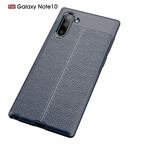 Coque Samsung Galaxy Note 10 Effet Cuir Litchi Double Line Coque Samsung Galaxy Note 10 Effet Cuir Litchi Double Line