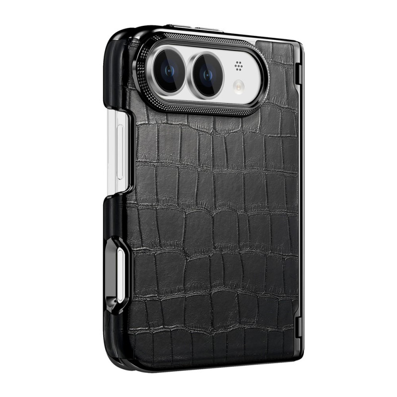 Coque iPhone Duo Crocodile Double Charnière