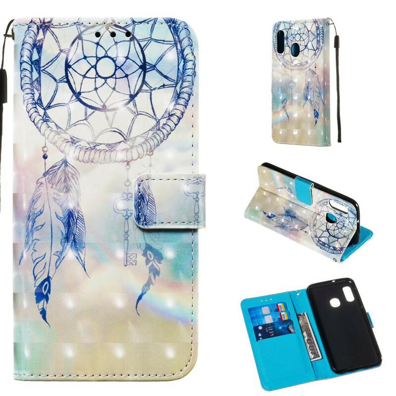 Housse Samsung Galaxy A20e Attrape Rêves Aquarelle Housse Samsung Galaxy A20e Attrape Rêves Aquarelle