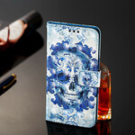 Housse Samsung Galaxy A20e Tête de Mort Bleue Housse Samsung Galaxy A20e Tête de Mort Bleue