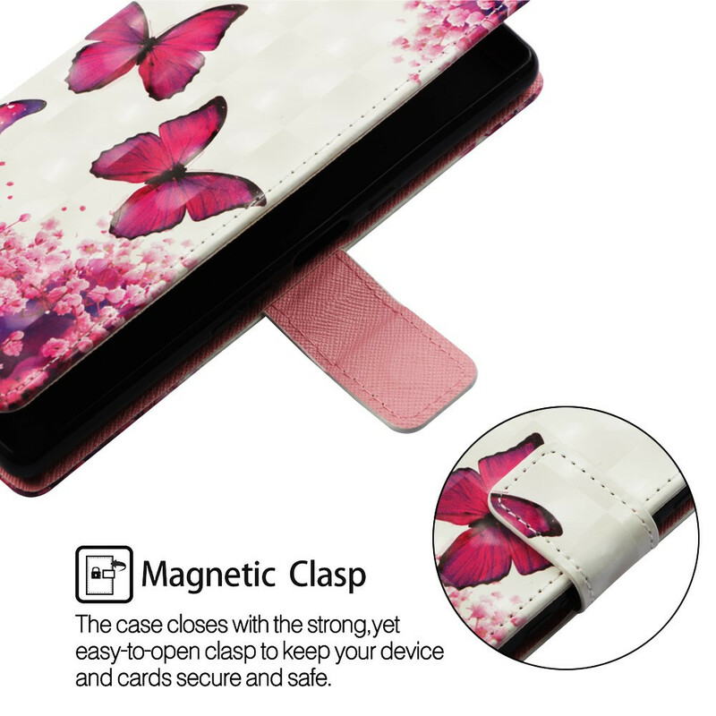 Housse Samsung Galaxy A20e Papillons Rouges Housse Samsung Galaxy A20e Papillons Rouges