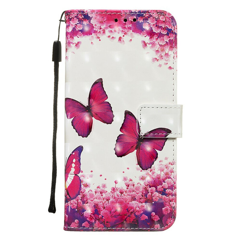 Housse Samsung Galaxy A20e Papillons Rouges Housse Samsung Galaxy A20e Papillons Rouges