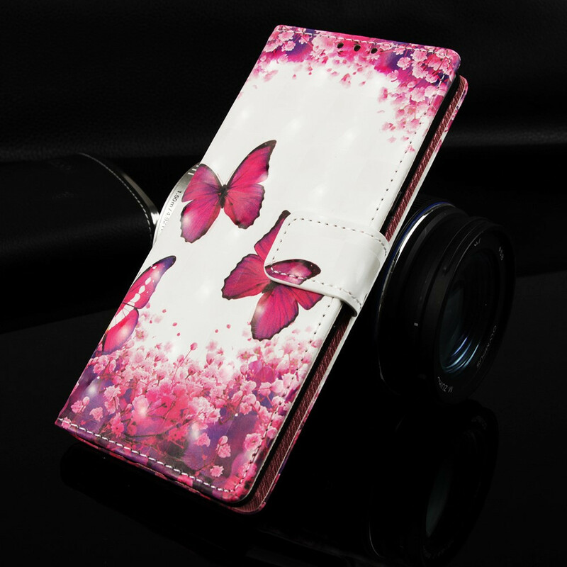 Housse Samsung Galaxy A20e Papillons Rouges Housse Samsung Galaxy A20e Papillons Rouges
