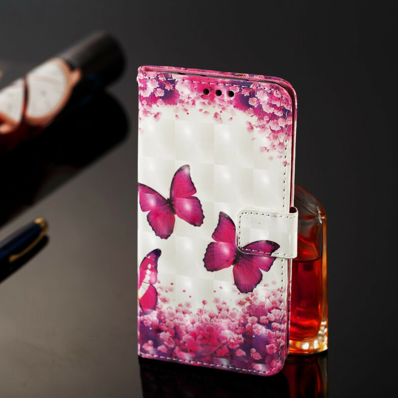 Housse Samsung Galaxy A20e Papillons Rouges Housse Samsung Galaxy A20e Papillons Rouges