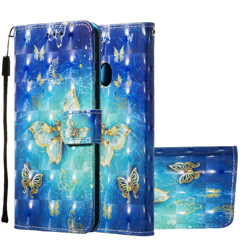 Housse Samsung Galaxy A20e Papillons Dorés Housse Samsung Galaxy A20e Papillons Dorés