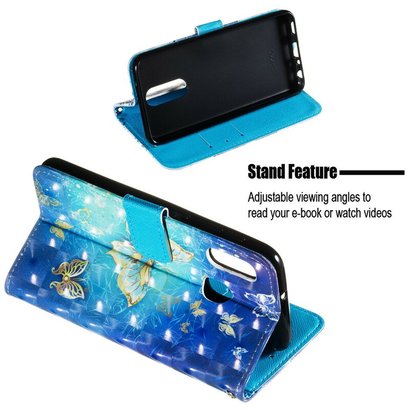 Housse Samsung Galaxy A20e Papillons Dorés Housse Samsung Galaxy A20e Papillons Dorés