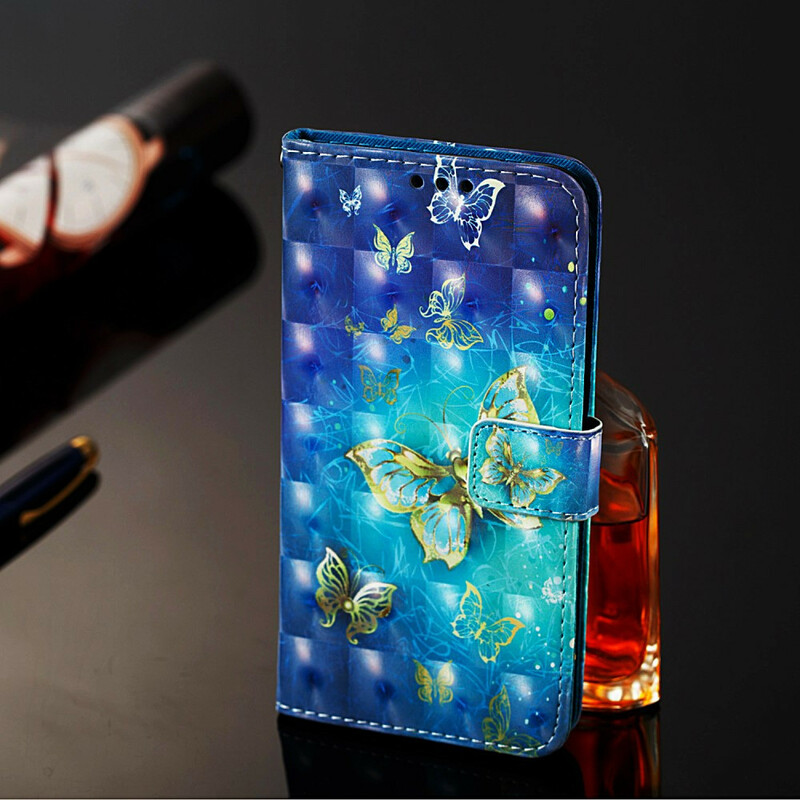 Housse Samsung Galaxy A20e Papillons Dorés Housse Samsung Galaxy A20e Papillons Dorés