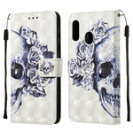 Housse Samsung Galaxy A20e Tête de Mort Fleurie Housse Samsung Galaxy A20e Tête de Mort Fleurie