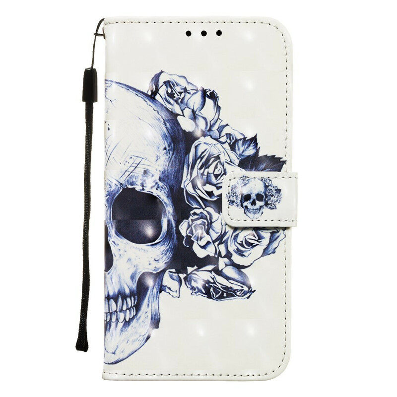 Housse Samsung Galaxy A20e Tête de Mort Fleurie Housse Samsung Galaxy A20e Tête de Mort Fleurie