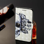 Housse Samsung Galaxy A20e Tête de Mort Fleurie Housse Samsung Galaxy A20e Tête de Mort Fleurie