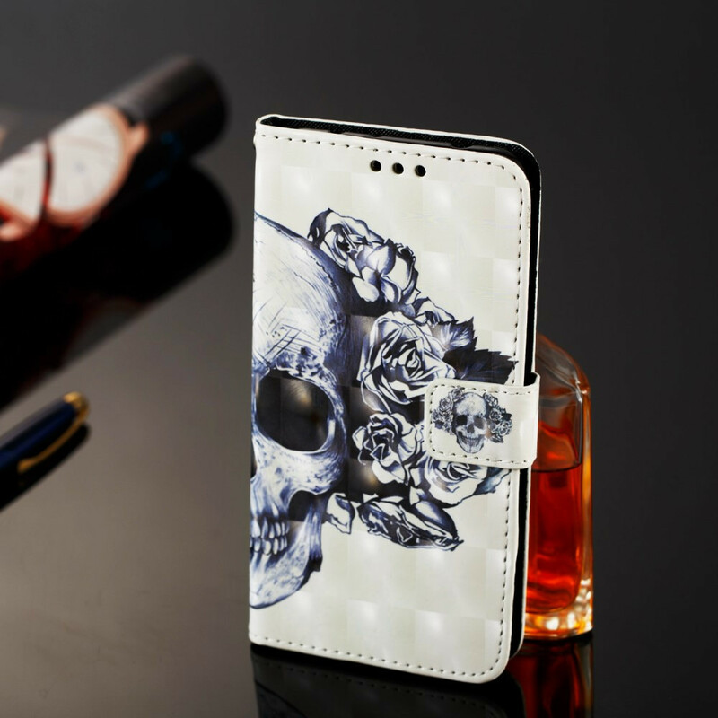 Housse Samsung Galaxy A20e Tête de Mort Fleurie Housse Samsung Galaxy A20e Tête de Mort Fleurie