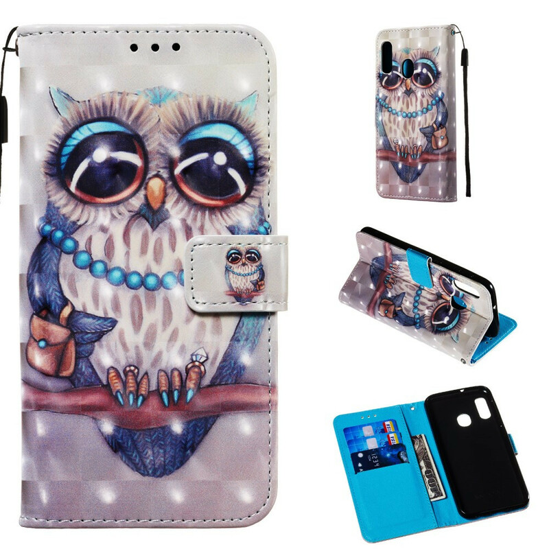 Housse Samsung Galaxy A20e Miss Hibou Housse Samsung Galaxy A20e Miss Hibou