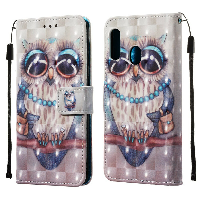 Housse Samsung Galaxy A20e Miss Hibou Housse Samsung Galaxy A20e Miss Hibou