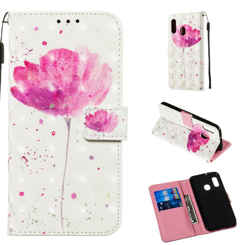 Housse Samsung Galaxy A20e Coquelicot Aquarelle Housse Samsung Galaxy A20e Coquelicot Aquarelle