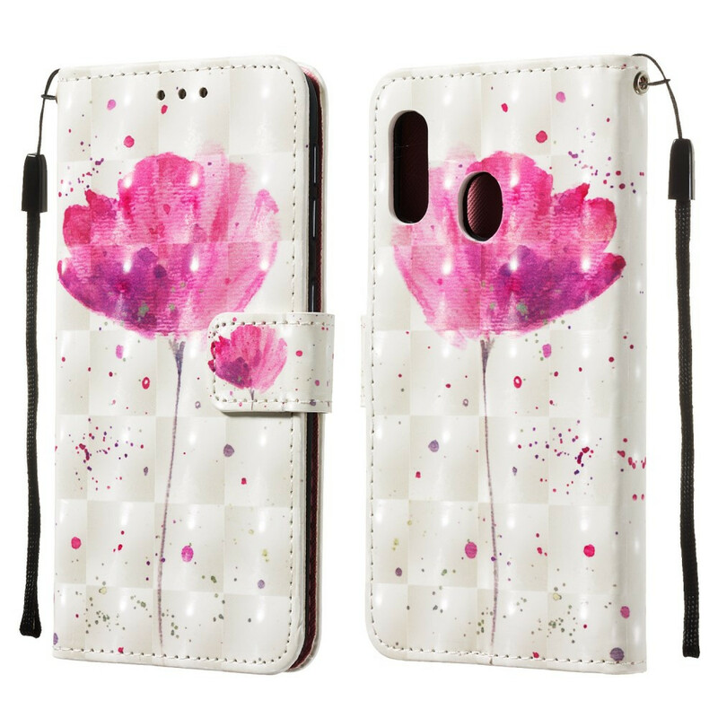 Housse Samsung Galaxy A20e Coquelicot Aquarelle Housse Samsung Galaxy A20e Coquelicot Aquarelle