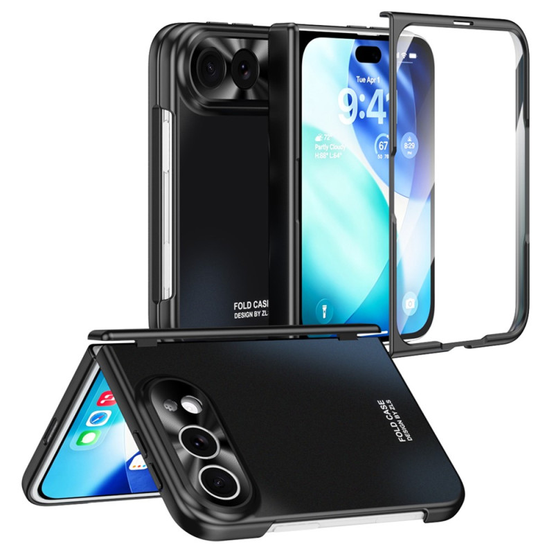 Coque iPhone Duo Effet Métal avec Protecteur Écran
