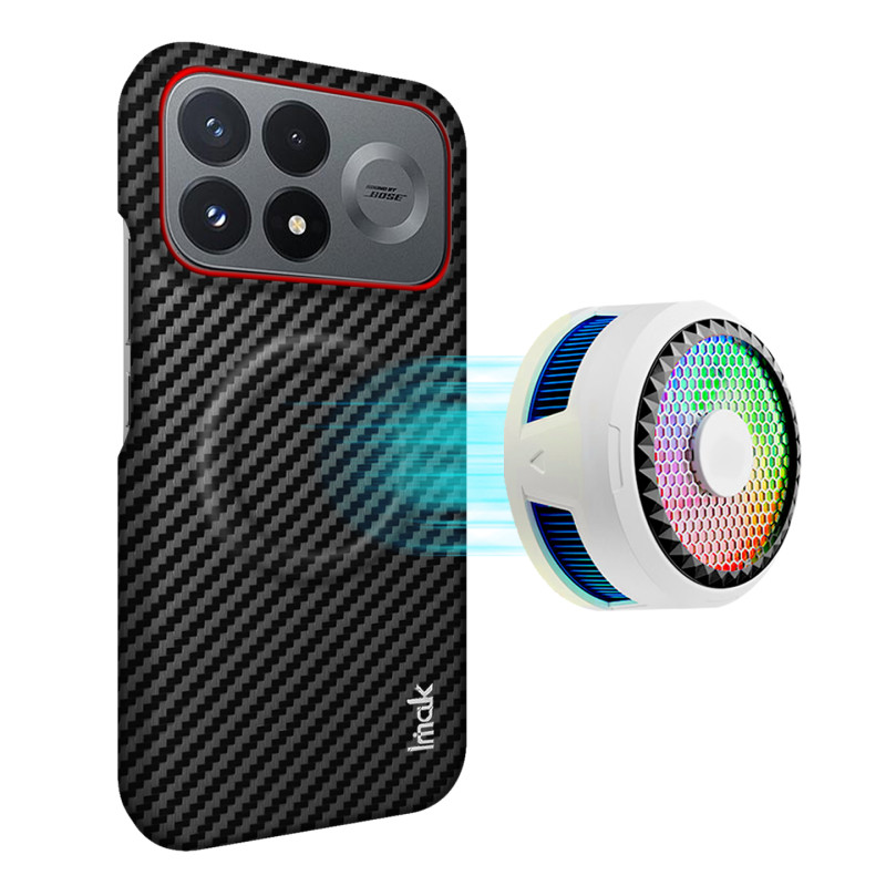 Coque Poco F9 Pro Magnétique Fibre Carbone IMAK