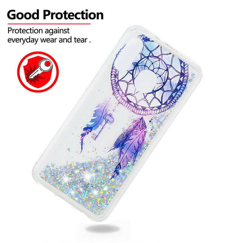 Coque Samsung Galaxy A20e Attrape Rêves Bleu Paillettes Coque Samsung Galaxy A20e Attrape Rêves Bleu Paillettes