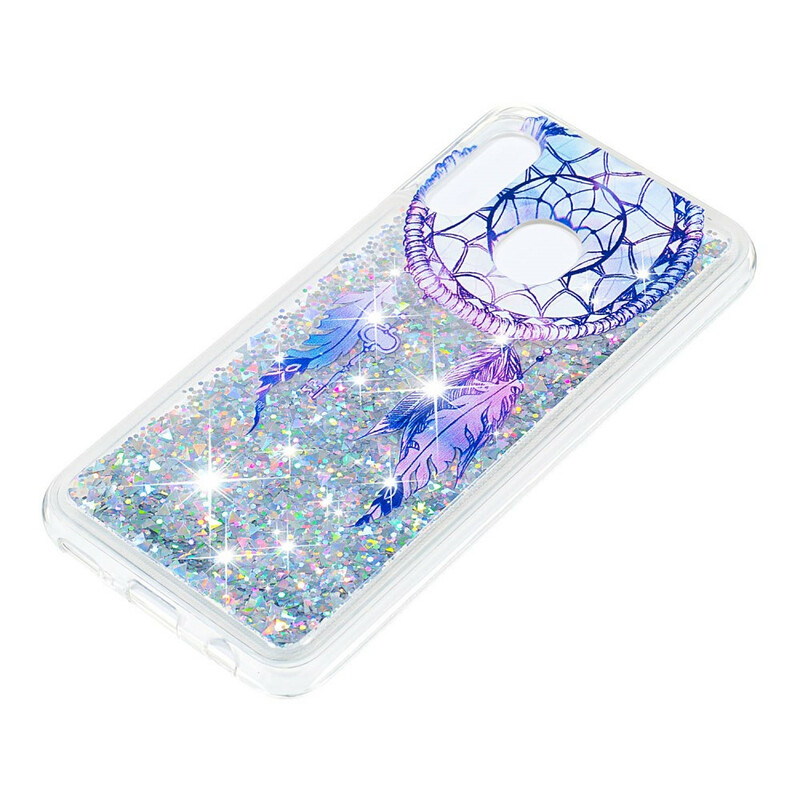 Coque Samsung Galaxy A20e Attrape Rêves Bleu Paillettes Coque Samsung Galaxy A20e Attrape Rêves Bleu Paillettes