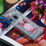 Coque Samsung Galaxy A20e Hibou Rouge Paillettes Coque Samsung Galaxy A20e Hibou Rouge Paillettes