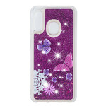 Coque Samsung Galaxy A20e Papillons Violets Paillettes Coque Samsung Galaxy A20e Papillons Violets Paillettes