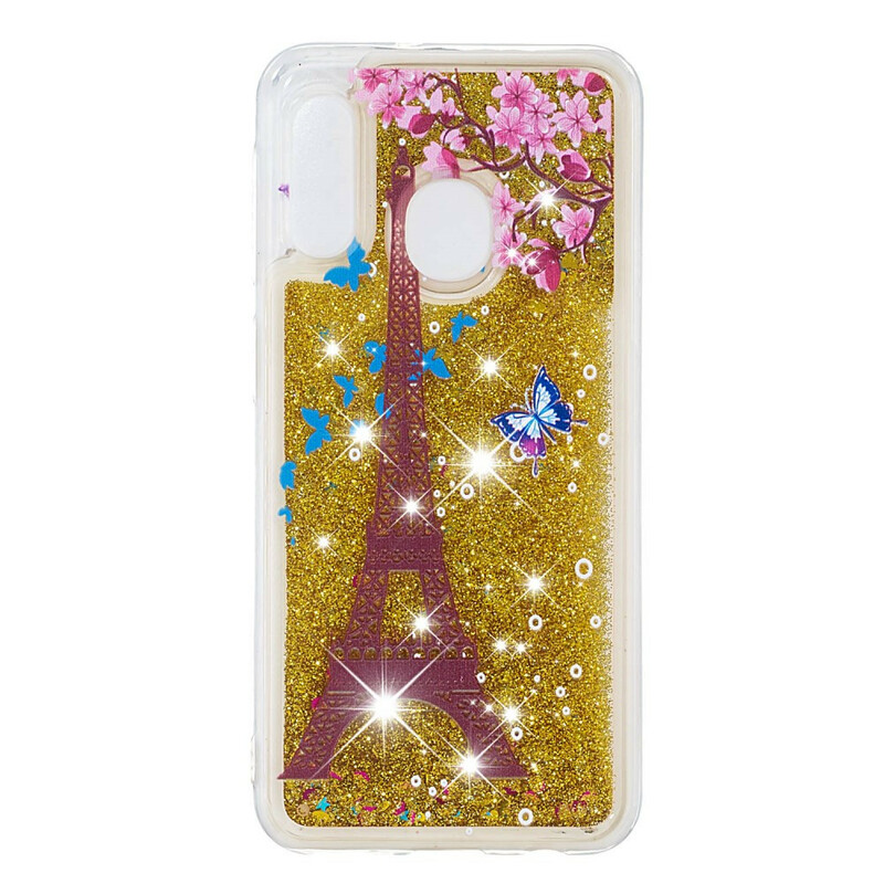 Coque Samsung Galaxy A20e Tour Eiffel Paillettes Dorées Coque Samsung Galaxy A20e Tour Eiffel Paillettes Dorées