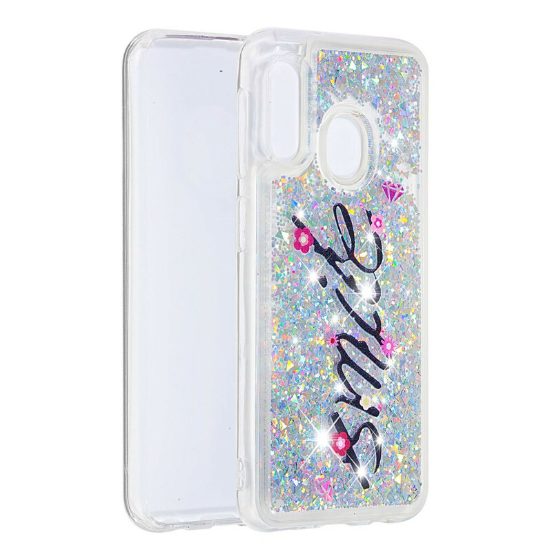 Coque Samsung Galaxy A20e Smile dans la Paillettes Coque Samsung Galaxy A20e Smile dans la Paillettes