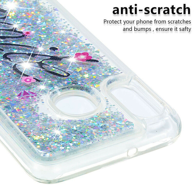 Coque Samsung Galaxy A20e Smile dans la Paillettes Coque Samsung Galaxy A20e Smile dans la Paillettes