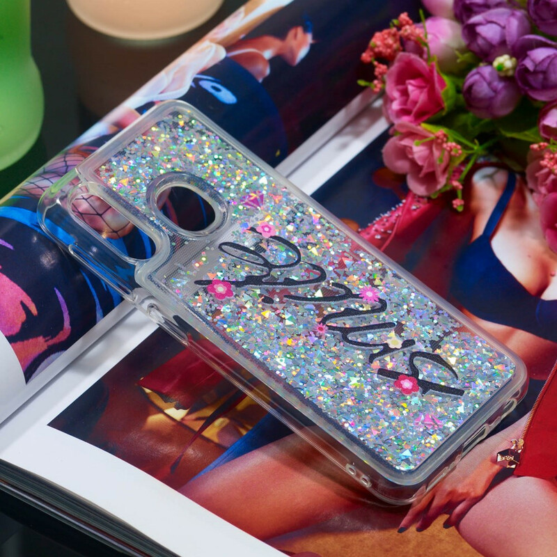 Coque Samsung Galaxy A20e Smile dans la Paillettes Coque Samsung Galaxy A20e Smile dans la Paillettes