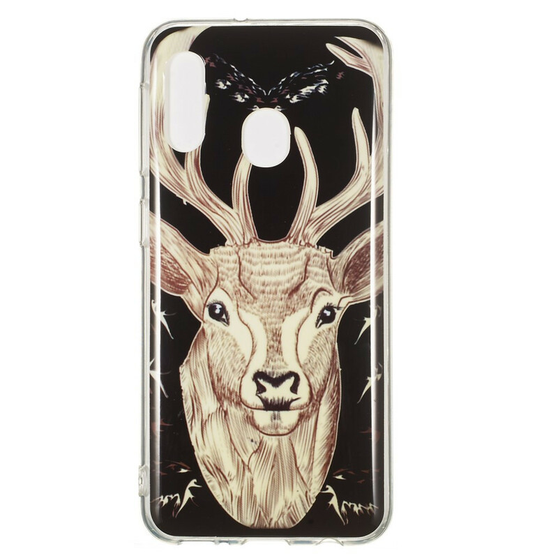 Coque Samsung Galaxy A20e Cerf Majestueux Fluorescente Coque Samsung Galaxy A20e Cerf Majestueux Fluorescente
