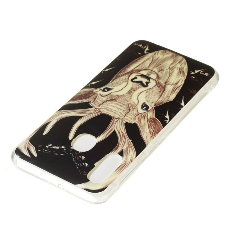 Coque Samsung Galaxy A20e Cerf Majestueux Fluorescente Coque Samsung Galaxy A20e Cerf Majestueux Fluorescente