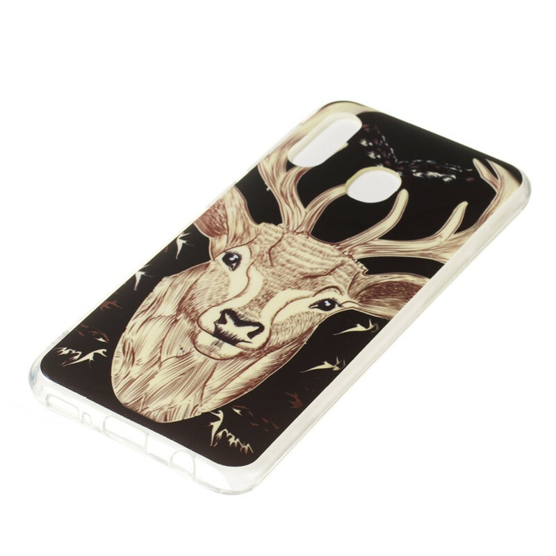 Coque Samsung Galaxy A20e Cerf Majestueux Fluorescente Coque Samsung Galaxy A20e Cerf Majestueux Fluorescente