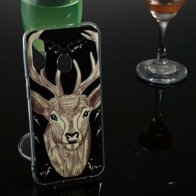 Coque Samsung Galaxy A20e Cerf Majestueux Fluorescente Coque Samsung Galaxy A20e Cerf Majestueux Fluorescente