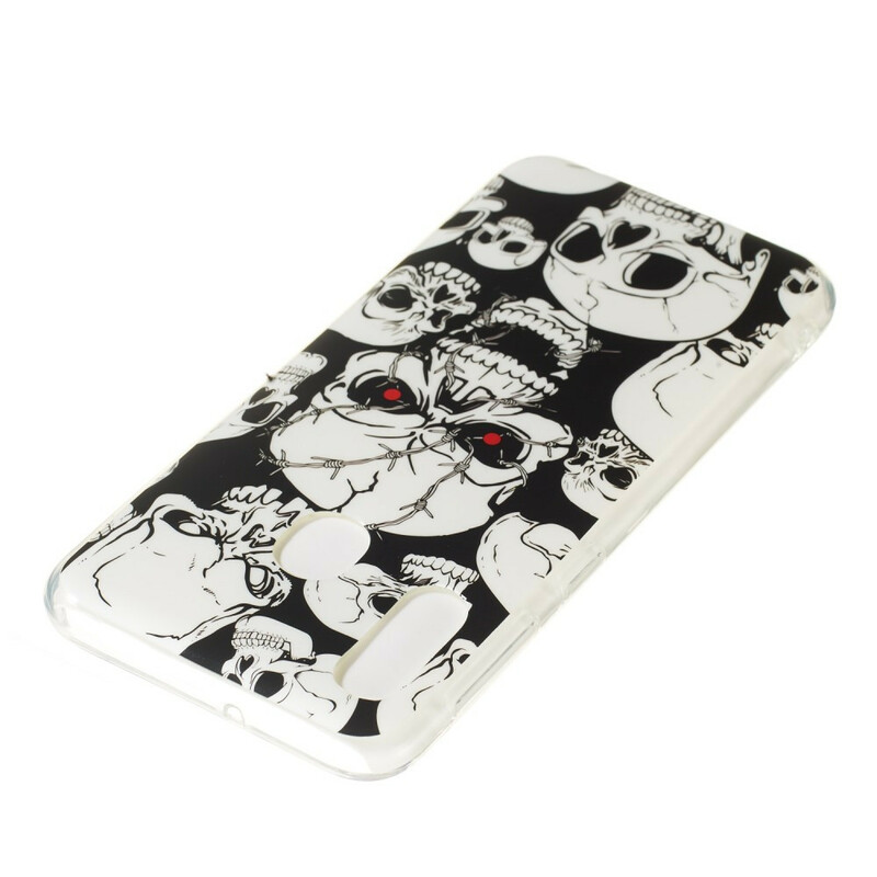 Coque Samsung Galaxy A20e Attention Têtes de Mort Fluorescente Coque Samsung Galaxy A20e Attention Têtes de Mort Fluorescente