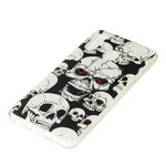 Coque Samsung Galaxy A20e Attention Têtes de Mort Fluorescente Coque Samsung Galaxy A20e Attention Têtes de Mort Fluorescente