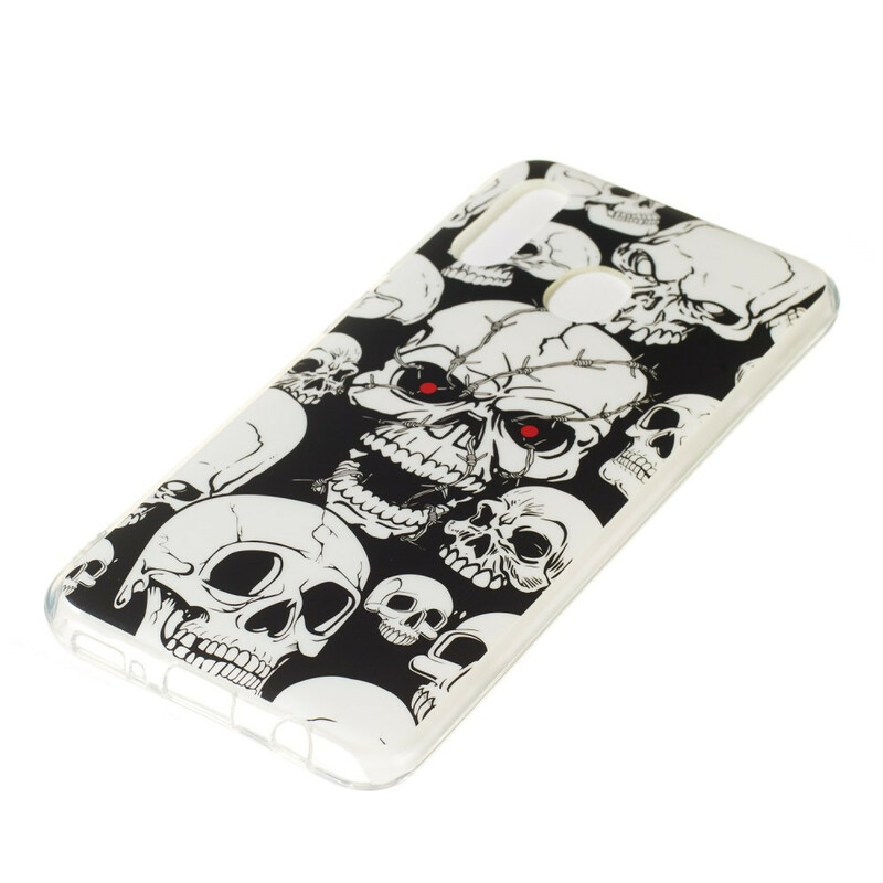 Coque Samsung Galaxy A20e Attention Têtes de Mort Fluorescente Coque Samsung Galaxy A20e Attention Têtes de Mort Fluorescente