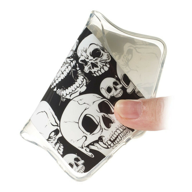 Coque Samsung Galaxy A20e Attention Têtes de Mort Fluorescente Coque Samsung Galaxy A20e Attention Têtes de Mort Fluorescente